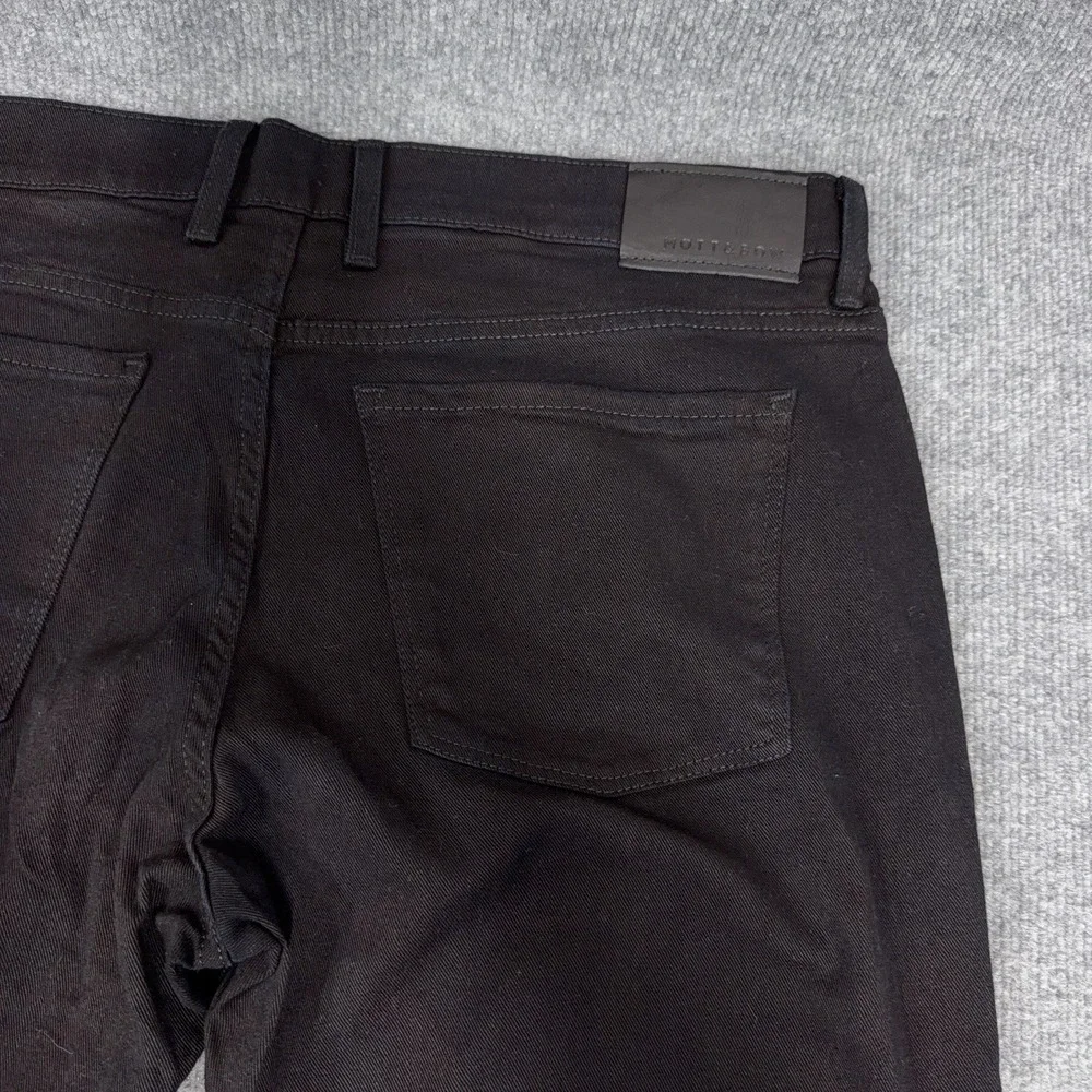 Mott and Bow Jeans Men 36x30 (FIT 38x31) Black Slim Jay Rins Stretch